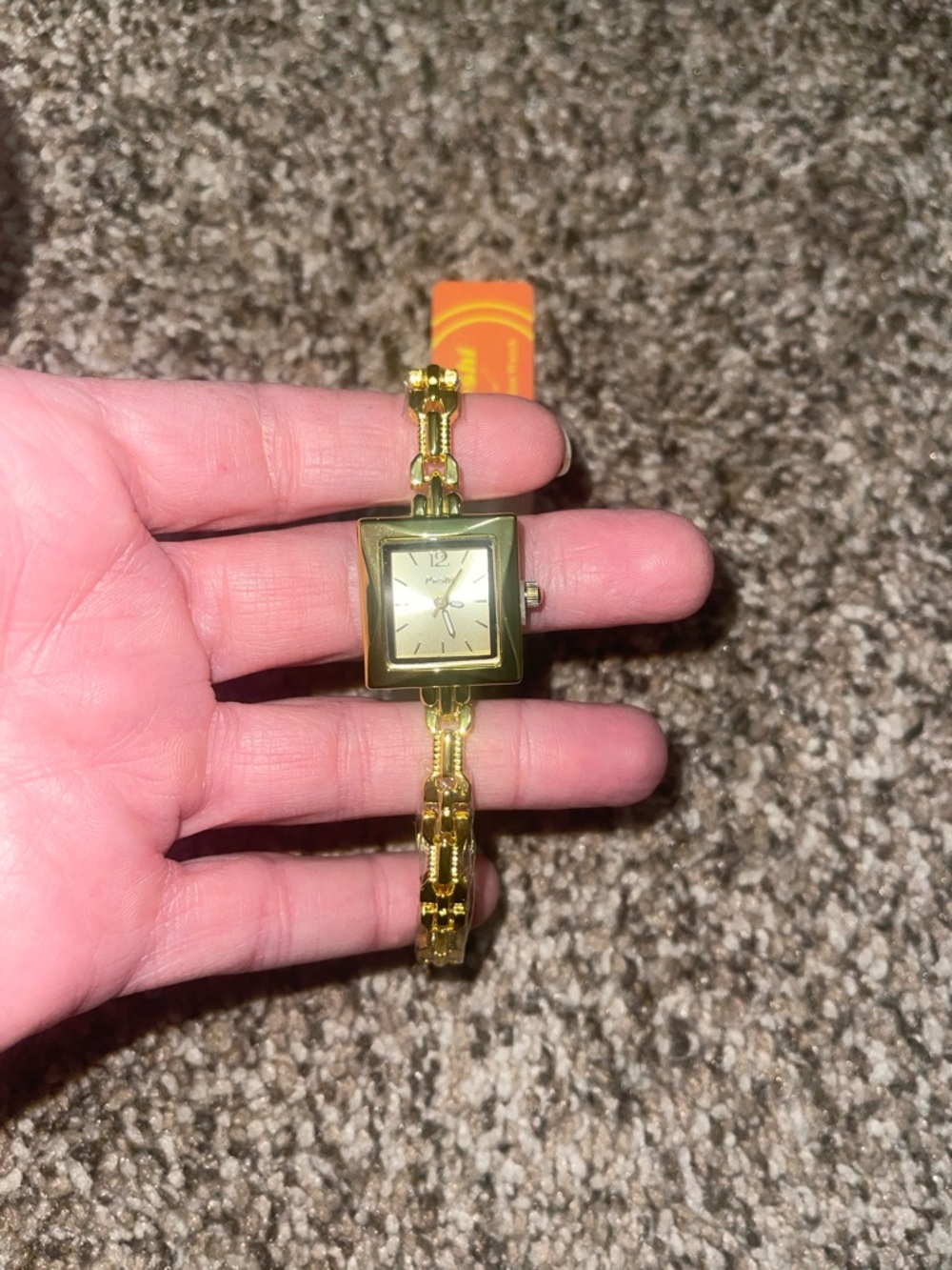 Gold Square Face Women's Bracelet Watch - Unbranded